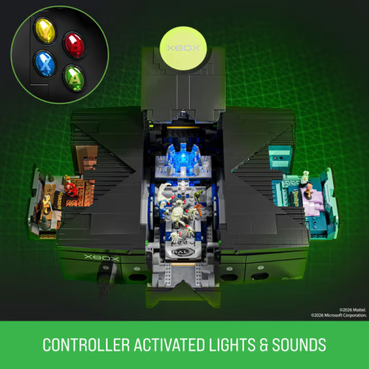 Mattel Xbox aus Klemmbausteinen (Bild: Mattel)